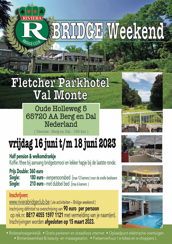 Affiche Bridge Weekend 2023 Affiche Bridge Weekend 2023