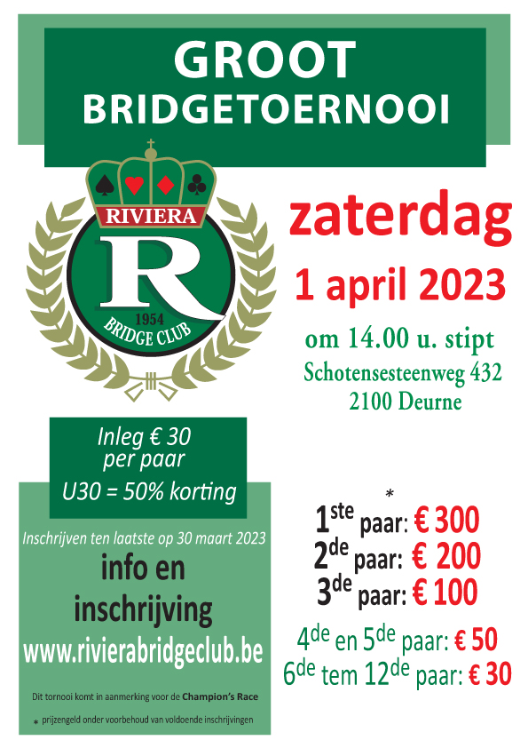Affiche van het Groot Toernooi van Riviera