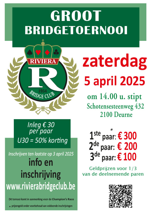 Affiche van het Groot Toernooi van Riviera